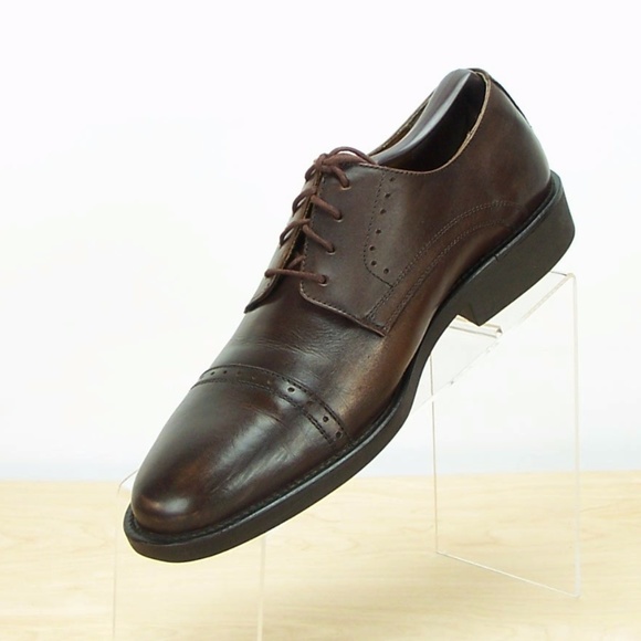 BASS & CO Mens Brown Leather Dress Shoe. - Picture 2 of 8